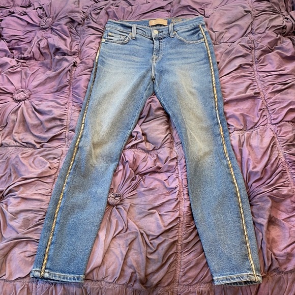 7 for all Mankind luxe ankle skinny beaded chain - Picture 1 of 5